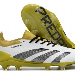 Adidas Predator Accuracy FG Boost Soccer Cleats Olive Black White For Men 