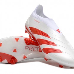 Adidas Predator Accuracy FG Boost Soccer Cleats White Red For Men 