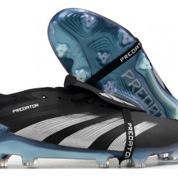 Adidas Predator Accuracy FG Low Soccer Cleats Black Silver Blue For Men 