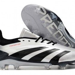 Adidas Predator Accuracy FG Low Soccer Cleats Black Silver For Men 