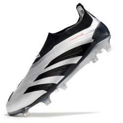 Adidas Predator Accuracy FG Low Soccer Cleats Silver Black For Men 