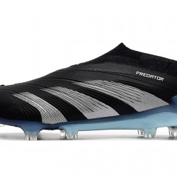 Adidas Predator Accuracy FG Soccer Cleats Black Blue Silver For Men 