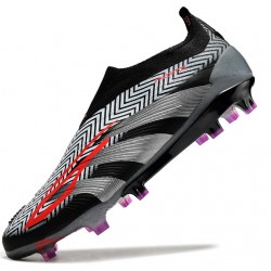 Adidas Predator Accuracy FG Soccer Cleats Black Silver Grey For Men 