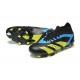 Adidas Predator Accuracy FG Soccer Cleats Black Yellow Blue For Men
