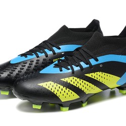 Adidas Predator Accuracy FG Soccer Cleats Black Yellow Blue For Men 