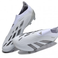 Adidas Predator Accuracy FG Soccer Cleats Grey White For Men 