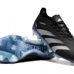 Adidas Predator Accuracy FG Soccer Cleats Silver Black For Men 