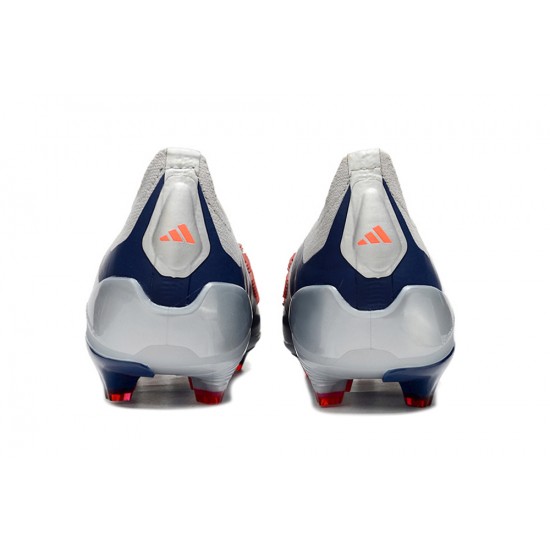 Adidas Predator Accuracy FG Soccer Cleats Silver Blue Red For Men And Women 