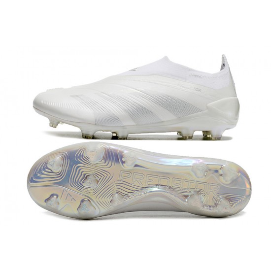 Adidas Predator Accuracy FG Soccer Cleats White Beige For Men And Women 