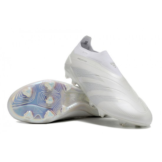 Adidas Predator Accuracy FG Soccer Cleats White Beige For Men And Women 