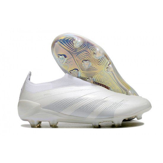 Adidas Predator Accuracy FG Soccer Cleats White Beige For Men And Women 