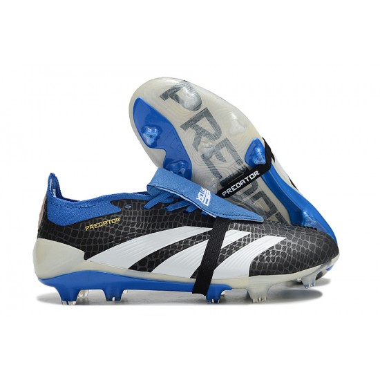 Adidas Predator Accuracy FG Soccer Cleats White Black Blue For Men And Women 