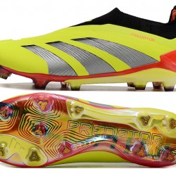 Adidas Predator Accuracy FG Soccer Cleats Yellow Black Red For Men And Women 