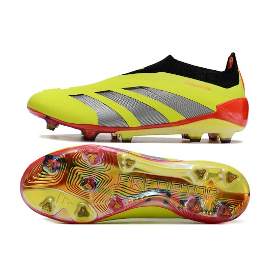 Adidas Predator Accuracy FG Soccer Cleats Yellow Black Red For Men And Women 