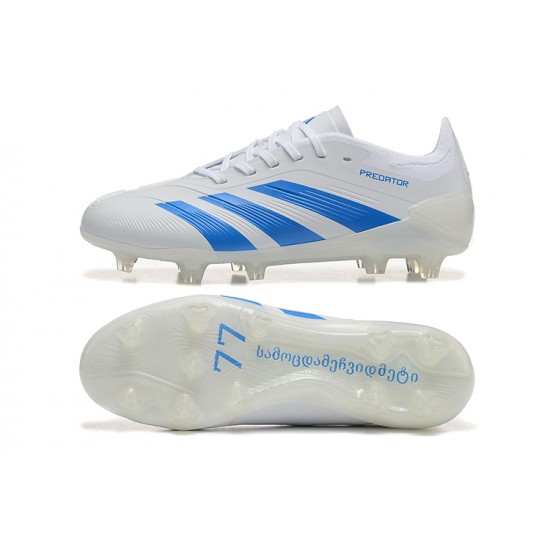 Click To Buy Adidas Predator Accuracy FG White Blue Mens Soccer Cleats Online