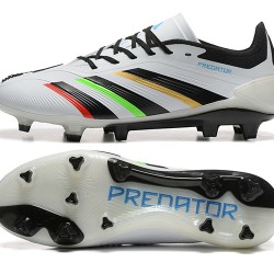 Adidas Predator Accuracy FG White and Black Men's Soccer Cleats