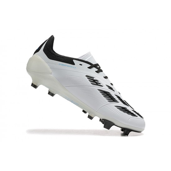 Popular Goods Adidas Predator Accuracy FG White and Black Mens Soccer Cleats Shop Online