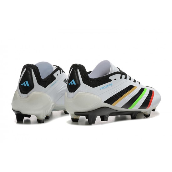 Popular Goods Adidas Predator Accuracy FG White and Black Mens Soccer Cleats Shop Online