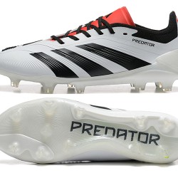 Adidas Predator Accuracy FG White and Red Men's Soccer Cleats