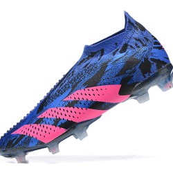 Adidas Predator Accuracy Fg Boots Blue Pink For Men Low-top Soccer Cleats 