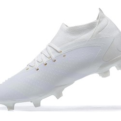 Adidas Predator Accuracy Fg Boots White For Men High-top Soccer Cleats 