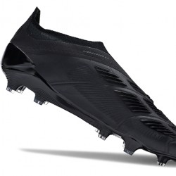 Adidas Predator Elite Laceless Boost FG All Black Low Soccer Cleats