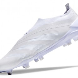 Adidas Predator Elite Laceless Boost FG Beige White Low Soccer Cleats