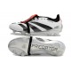 Popular Goods Adidas Predator Elite Tongue FG Black Red White And Silver Low Soccer Cleats Shop