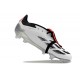 Popular Goods Adidas Predator Elite Tongue FG Black Red White And Silver Low Soccer Cleats Shop