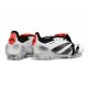 Popular Goods Adidas Predator Elite Tongue FG Black Red White And Silver Low Soccer Cleats Shop