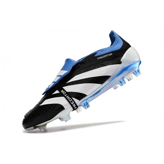 Shop the latest Adidas Predator Elite Tongue FG Black White Ltblue Low Soccer Cleats Online Shop