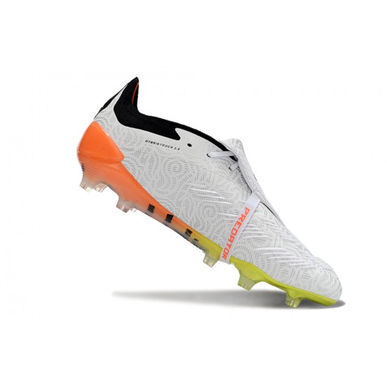 Click To Buy Adidas Predator Elite Tongue FG Black White Orange Low Soccer Cleats Shop