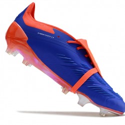Adidas Predator Elite Tongue FG Deep Blue Orange And White Low Soccer Cleats