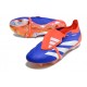 Discover Adidas Predator Elite Tongue FG Deep Blue Orange And White Low Soccer Cleats Online