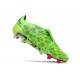 Adidas Predator Elite Tongue FG Green Peach Deep Blue Low Soccer Cleats