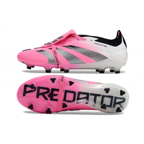 To Find A Ready Market Adidas Predator Elite Tongue FG Pink Black And White Soccer Cleats Online