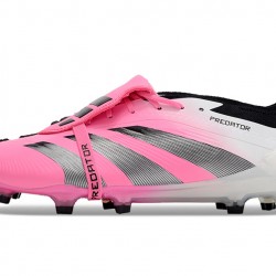 Adidas Predator Elite Tongue FG Pink Black And White Soccer Cleats