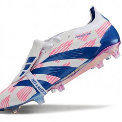 Adidas Predator Elite Tongue FG Pink Deep Blue White Low Soccer Cleats