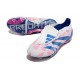 The Best Selling Line Adidas Predator Elite Tongue FG Pink Deep Blue White Low Soccer Cleats Online