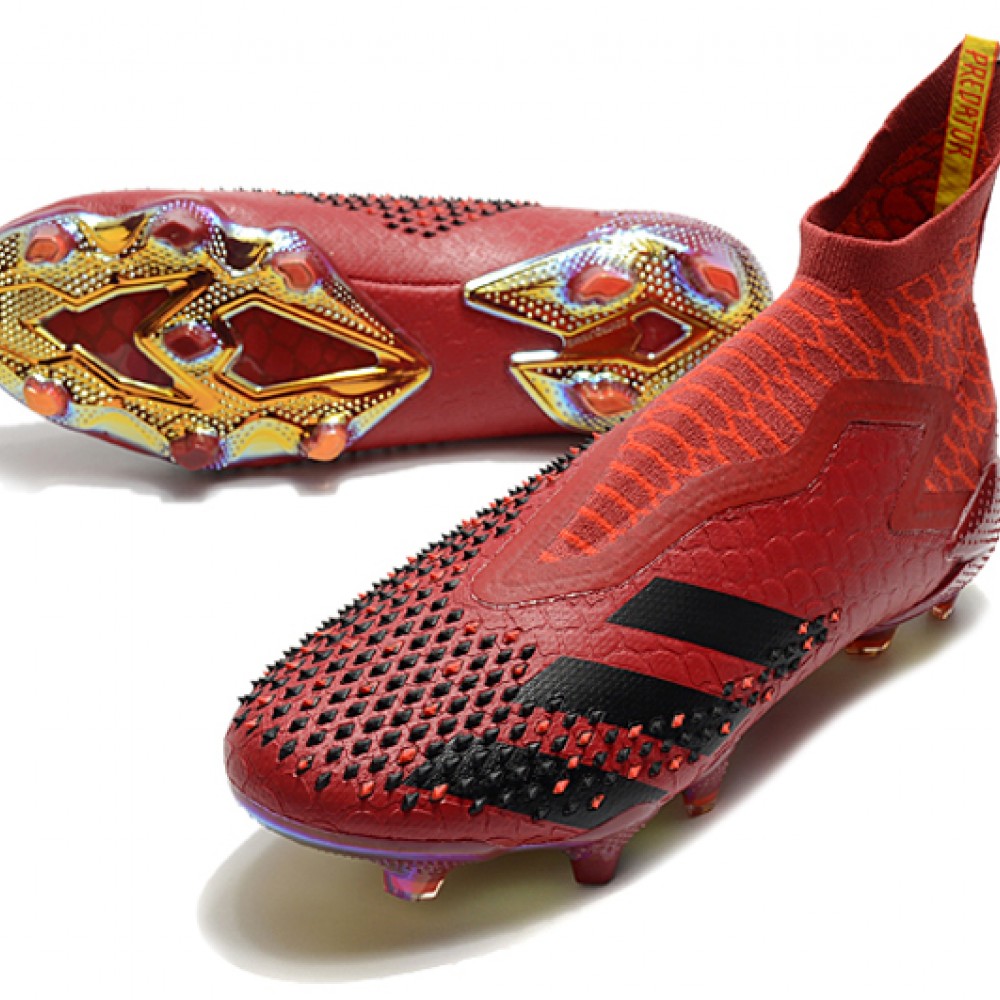 Adidas Predator Mutator 20 FG High Win Red Black Soccer Cleats - Adidas ...