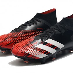 Adidas Predator Mutator 20.1 FG High Black White Red Soccer Cleats