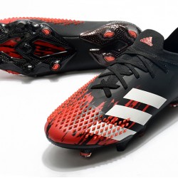 Adidas Predator Mutator 20.1 FG Low Black White Red Soccer Cleats