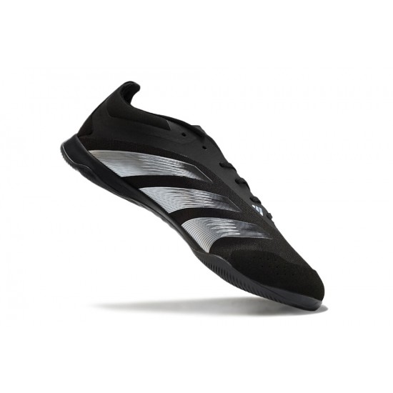 Goods That Sell Well Adidas Predator 24 Elite IC Black Grey Women and Men Soccer Cleats Online