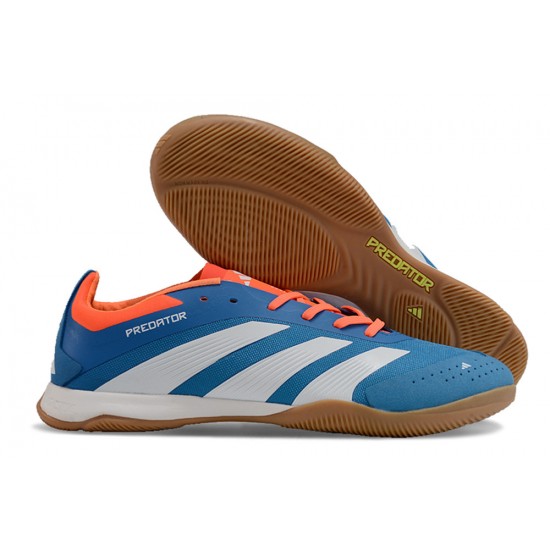 Best Quality Adidas Predator 24 Elite IC Blue Brown Women and Men Soccer Cleats Sale