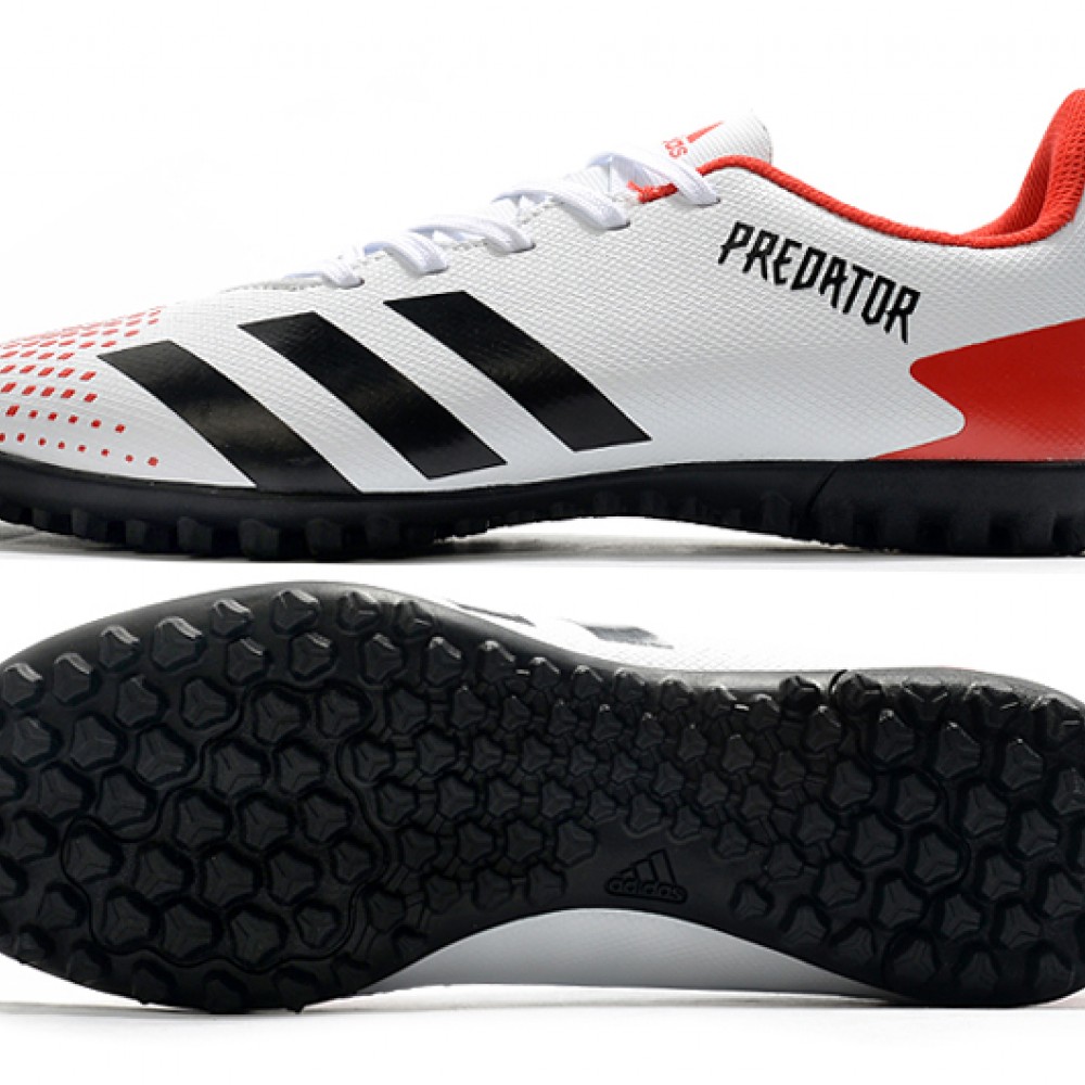 Adidas Predator Mutator 20.4 TF Low White Black Red Soccer Cleats ...