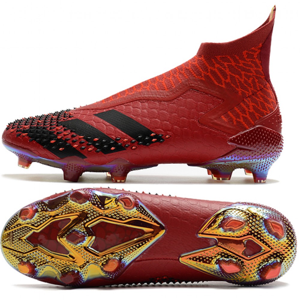 Adidas Predator Mutator 20 FG High Win Red Black Soccer Cleats - Adidas ...