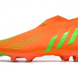 Adidas Predator Edge High FG Orange Green Soccer Cleats