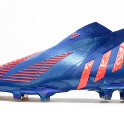 Adidas Predator Edge High FG Pink Blue Soccer Cleats