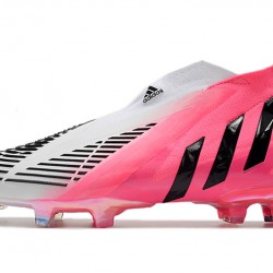 Adidas Predator Edge High FG White Peach Black Soccer Cleats