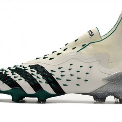 Adidas Predator Freak .1 High FG Beige Black Green Soccer Cleats